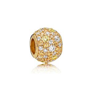 Authentic Pandora Shine gold golden mix Charm